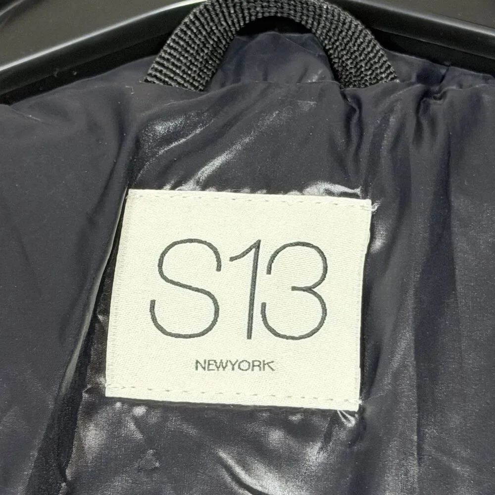 S13 SAM New York Down Puffer Mogul Jacket Girl’s Size Medium Black $180 NO HOOD